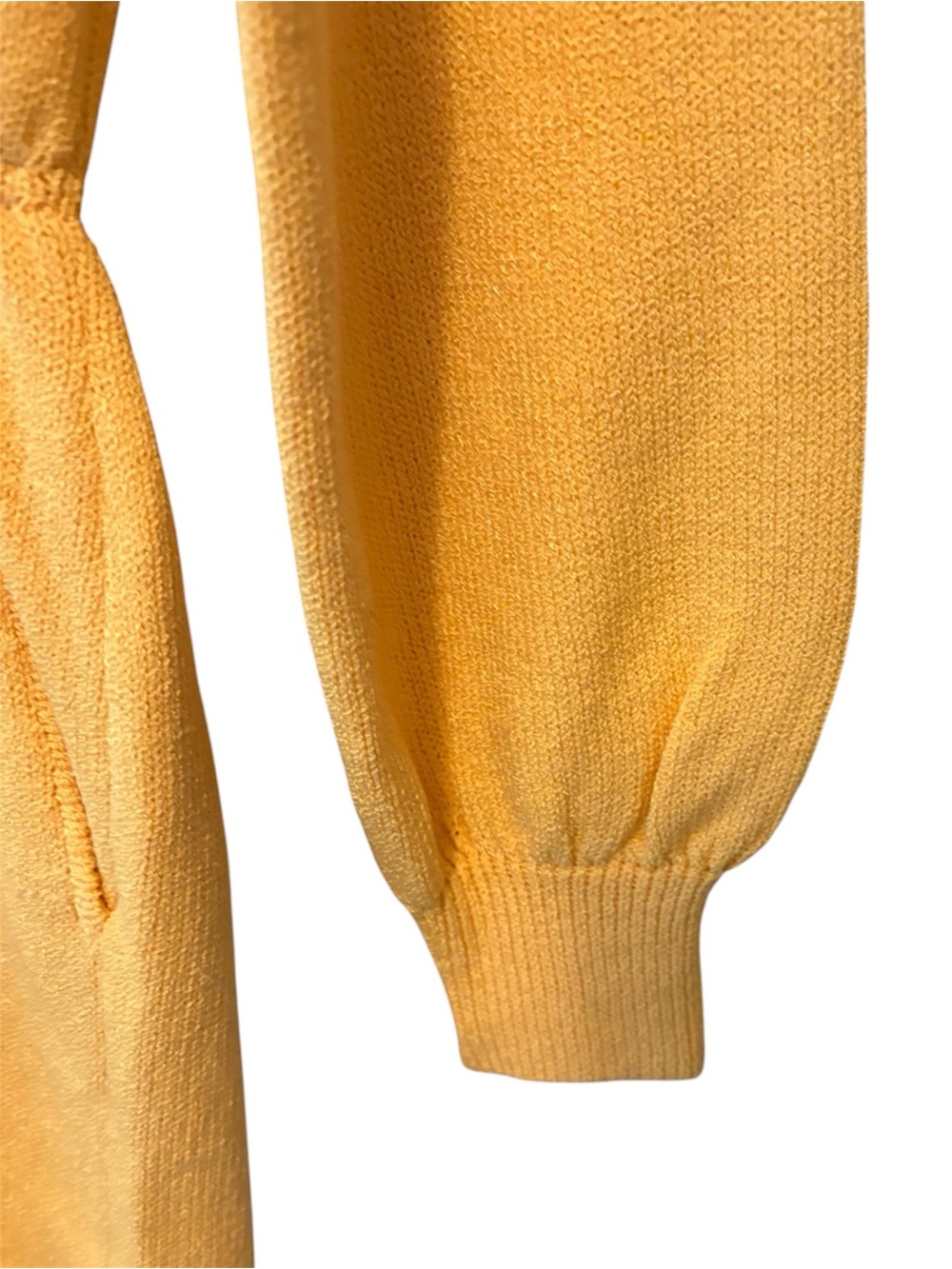 Vintage St. John by Marie Gray Santana Knit Butter Yellow Dress size 2 - Picture 9 of 16